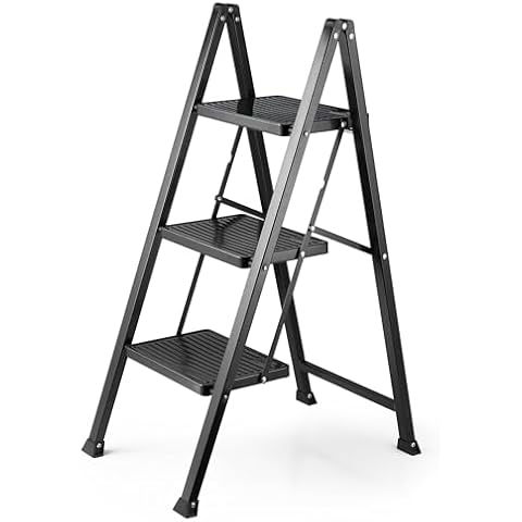 VonHaus Slim 3 Step Folding Ladder Cover