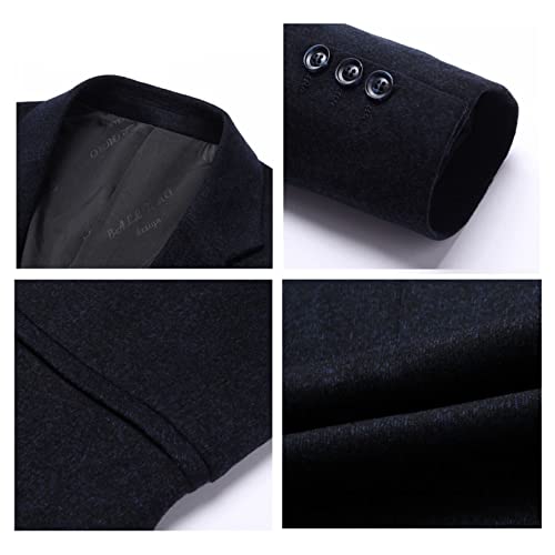 Dawwoti Blazer casual masculino jaqueta terno blazer inverno slim fit blazer negócios casamento-quen
