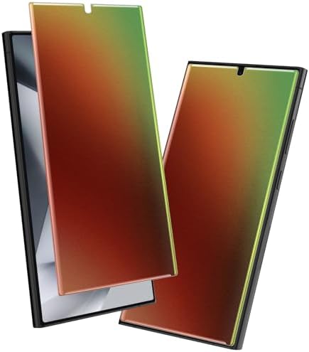 LYWHL 2 Pack for Samsung Galaxy S24 Ultra Privacy Screen Protector, Matte Gradient Colorful Anti-Blue Light Anti-Spy Full Adhesive Flexible Film, Compatible Fingerprint Sensitive Touch Bubble Free