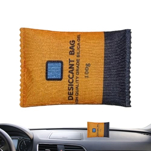 Bolsas deshumidificadoras reutilizables para coche, cuentas de silicona desecantes a prueba de fugas, absorbente de humedad reutilizable para parabrisas interior, armario, sótano, garaje, hogar