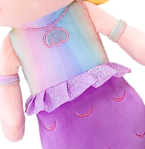 Image of Mermaid Soft Toys for Kids - Stuffed Animal Plush Toy for Boys & Girls | Mermaid Doll Plushie Toy - Doll 35 Cm Purple