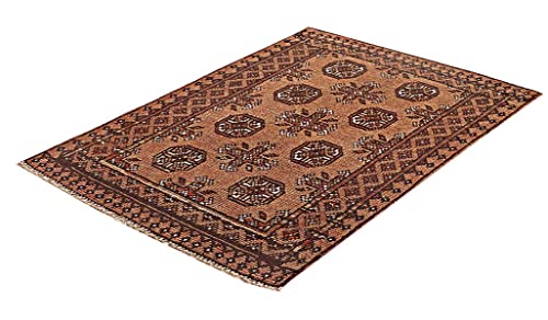 Tapis afghan multicolore géométrique Aqcha tissé main 80x120 - 4