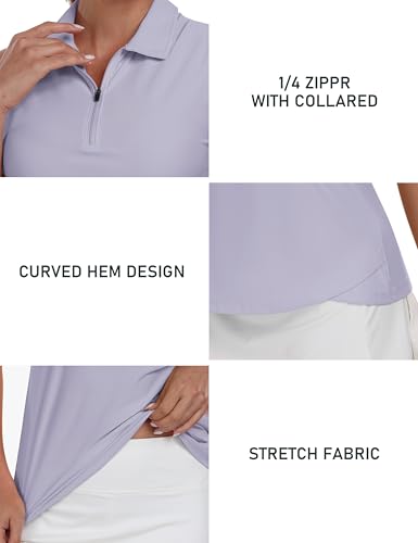 Image of AIRIKE Golf Polo Shirts for Women Sleeveless Summer Sports Athletic Fashionable Workwear-Quick Dry Womens Tank Tops