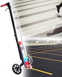 Line Marker Machine, Hand-Push Lane Marking Applicator for Basketball Courts and Garages, Durable Marking Tools