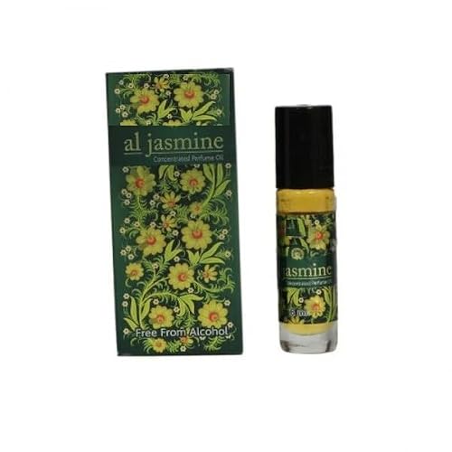 Natural AI Jasmine Concentrated Perfume Oil Attar for Long Lasting with Easy Apply Roll On for Men and Women
