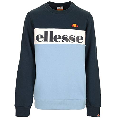 Sweatshirt Ellesse adolescent en molleton tricolore bleu blanc navy
