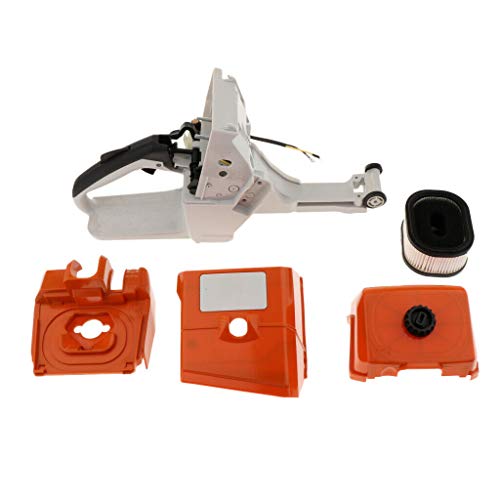 044 Gas Tank for Stihl 044 MS440 Chainsaw Parts Tune Up Kit Fuel Tank Rear Handle with Air Filter Cover Base Kit