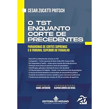 Capa do livro O TST Enquanto Corte de Precedentes: Paradigmas de Cortes Supremas e o Tribunal Superior do Trabalho