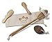 Dry Body Brush - 7 Piece Set - Premium Dry Brushing Body Brush 100% Boar Bristle with Face & Body Exfoliating Brush, Pumice Stone, Hair Brush & Carry Bag in Gift Box
