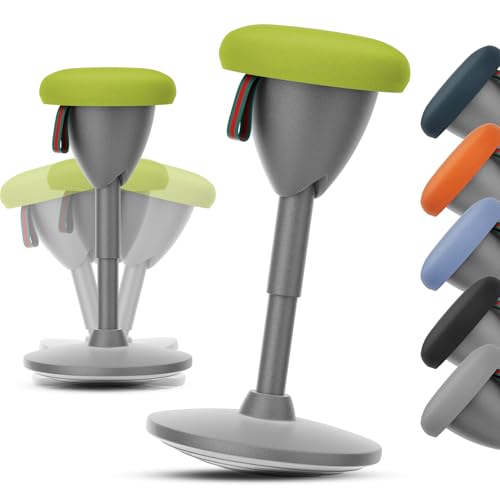 Image of Adjustable Standing Desk Chair, Ergonomic Wobble Stool Standing Desk Stool, Encourage Good Posture, Height Adjustable Stool 19-34 inch, Non-Slip Base, Active Chairs for Adults