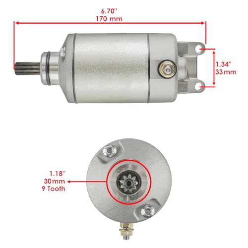 Caltric Starter Compatible With Suzuki Atv Lt-Z400 Z Quadsport 398 2003-2009 miniatura 2