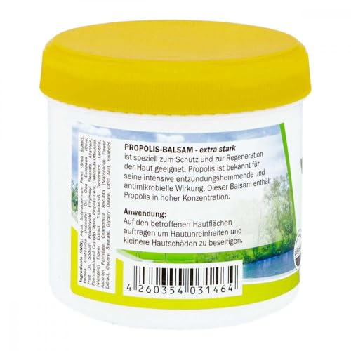Inntaler Propolis Balsam extra stark (200ml) | Schutz für empfindliche Haut | Fördert die Regeneration | Lindert Juckreiz und Spannungsgefühl | enthällt wertvolle Öle I Made in Germany