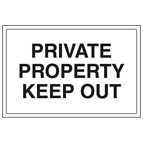 VSafety Private Property Keep Out - 800 x 600 mm Classe RA1 Réfléchissant Composite Aluminium Composite avec Revêtement Anti-Graffiti Panneau de Sécurité