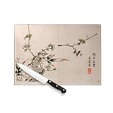 HYGIÈNE IRRÉPROCHABLE : Contrairement aux planches en bois ou en plastique qui marquent et retiennent les bactéries, le verre est non-poreux. Il ne garde aucune odeur (ail, oignon, poisson), ne se tache pas et se nettoie d'un simple coup d'éponge.