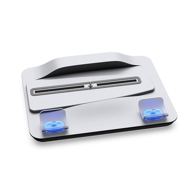 Stazione di ricarica per controller con 3 ventole di raffreddamento e indicatore LED per console PlayStation 5, nero