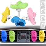 4 Pièces de voiture en forme de chaussures clips d'aromathérapie, voiture Air Extrait des clips d'aromathérapie 4 Boîtes de recharge pour fraicheur Air Décoration de conditionneur, frais Air (Multicolore)