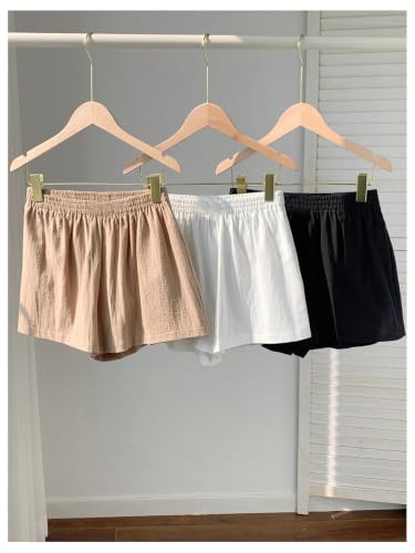 Image of SOLY HUX Women's Summer Shorts 3 Packs Casual Comfy Shorts Sets