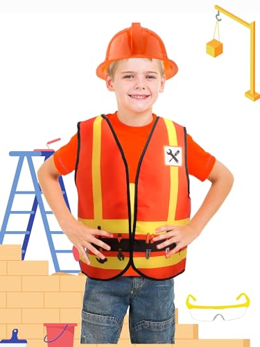 Disfraz infantil construcción 9 piezas para niños miniatura 6