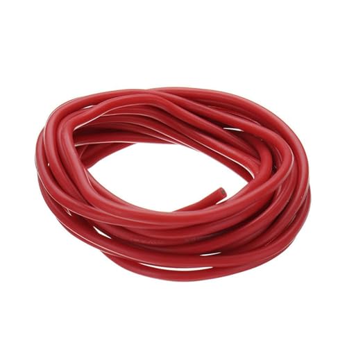 Outdoor Extension 10 Meters Red Black Soft Electrical Silicone Heat Resistant Wire Cable 8AWG 10AWG 12AWG 14AWG 24AWG 26AWG 28AWG 30AWG Solar sheathed(Color:10Meter Red,Size:8AWG)