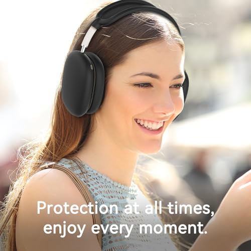 Silicone Case Cover for AirPods Max Headphones, Ear Pad Case Cover/Ear Cups Cover/Headband Cover for AirPods Max 2/1 (2026/2024/2020)(USB-C/Lightning), Silicone Accessories for Apple AirPod Max, Black by MINDRESY - Image 6