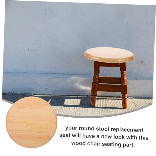 Siège de remplacement en bois poncé pour tabouret de cuisine