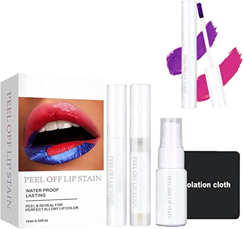 Peel Off Lip Stain Set Rose : Fini les Traces de Rouge à Lèvres sur les Verres