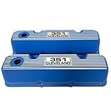 351 Cleveland Valve Covers Blue - Die-Cast Aluminum - Custom - Ansen USA