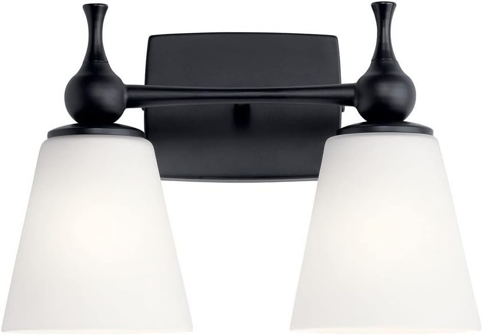 Kichler Cosabella 6 Inch 1 Light Wall Sconce with Satin Etched Case Opal in Polished Nickel