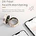 CNBRO Smart Rings for Women Fitness Ring Heart Rate Monitor Sleep Tracker Blood Pressure Health Ring Step Counter Calories Pedometer Waterproof Retro Vintage Ladies Anillo Inteligente
