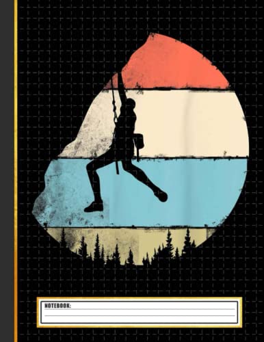 Vintage Rock Climbing Notebook for Kids and Students