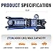 ANTPOWER 2 Ton Floor Jack,with Wheels for Secure Lifting,Fast Lift Floor Jack, Quick Lift Pump for Sport Utility Vehicle,Providing Stable Support for Various Cars,lifting range of 5.31