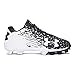 Under Armour Boys' Leadoff Low RM Jr. Baseball Cleats, Black/White, 5 M US Big Kid