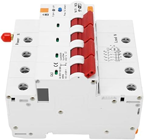 Intelligent Circuit Breaker, AC400V 63A Anti Interference Wide Compatibility WiFi Circuit Breaker Remote Control for Irrigation Farm