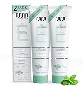 MasterMedi Fluoride Free Toothpaste, Nano Hydroxyapatite, SLS Free, Teeth Whitening, Sensitive Te...