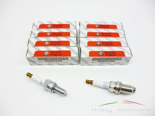 Original Alfa Romeo Bujía  Juego completo 8 unidades  4 x 46521530 + 4 x 46521529 bkr6ekpa