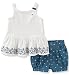 Tommy Hilfiger Baby Girls' 2 Pieces Short Set, White, 18M