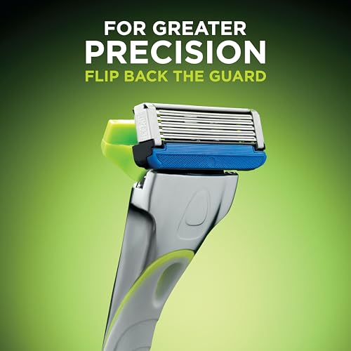 Wilkinson Sword Hydro 5 Sensitive Men’s Razor Refills, Great Addition to Wash Bags for Men's Grooming, Great Shavers for Routine Shaving, 4 Refill Razor Blades Pack