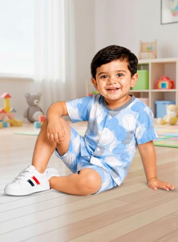 Image of 3BROS Baby Boys & Baby Girls Cotton Hosiery Clothing Set Half Sleeves T-shirt with Matching Pants (DB20HS6027 Parent)