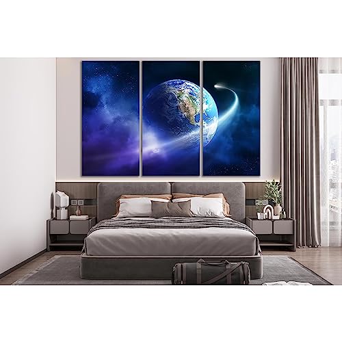 Tableau sur toile de qualité ZELLART Comet Orbiting Planet Earth №SL432 - 2