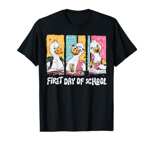 First Day Of School Funny Silly Goose Back To School Teacher T-Shirt