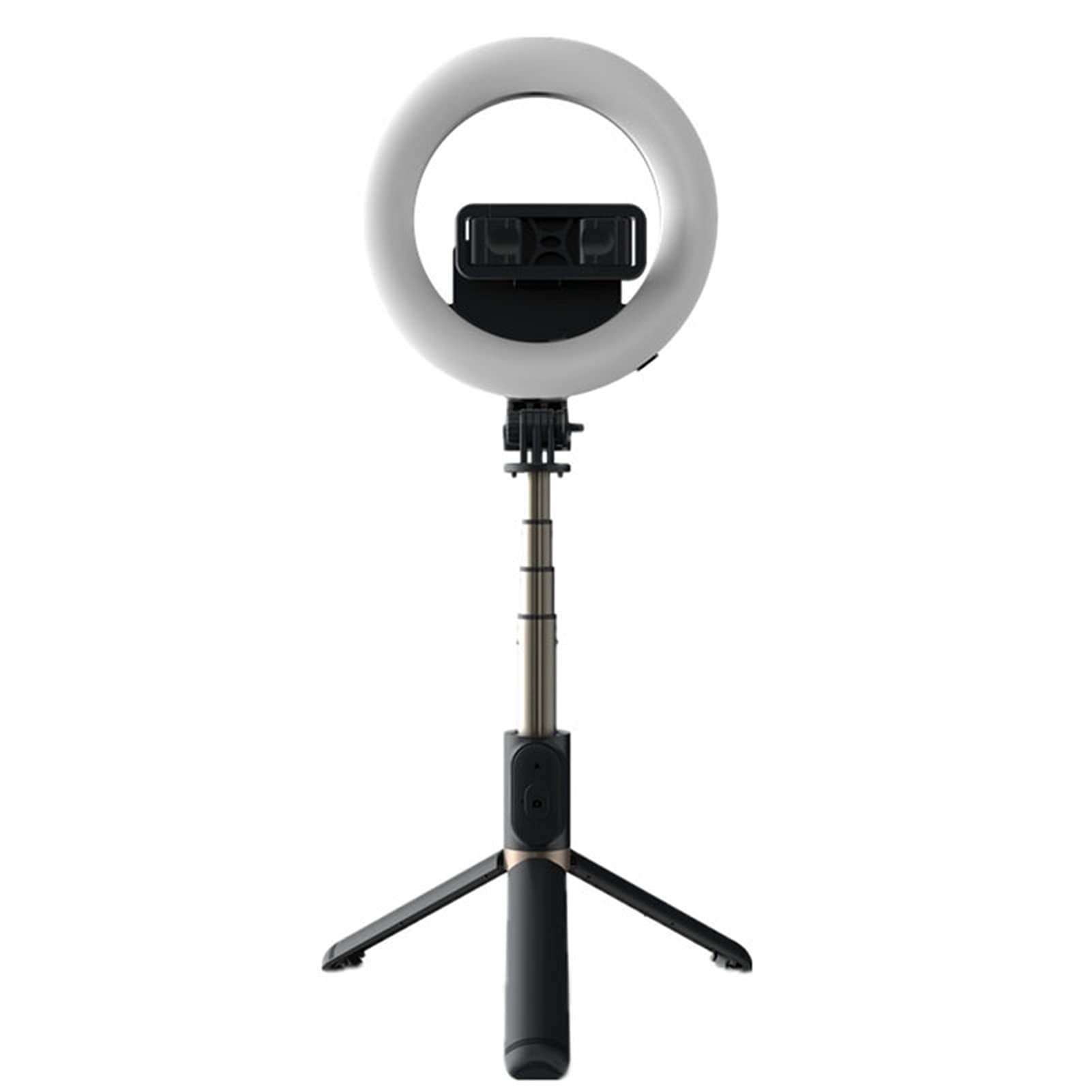 SCRUBY Bastone per selfie wireless Bluetooth allungabile treppiede pieghevole con anello LED Luce Fotografia