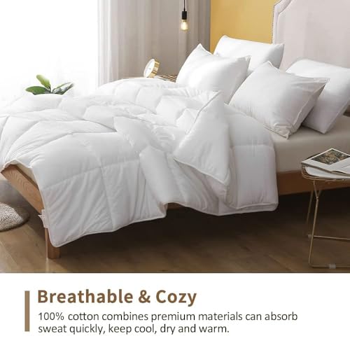 DWR 100% Cotton Lightweight Down Alternative Comforter, Queen (88x88) by DWR - Used condition - Image 2