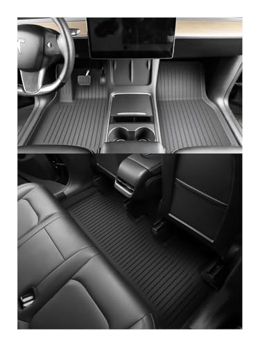 Tapis de sol voiture Model Y ensemble complet noir 3D - 3