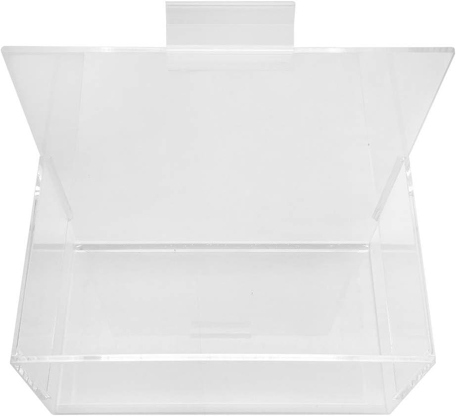 DBM IMPORTS Bin Holder Slatwall Crystal Clear Acrylic