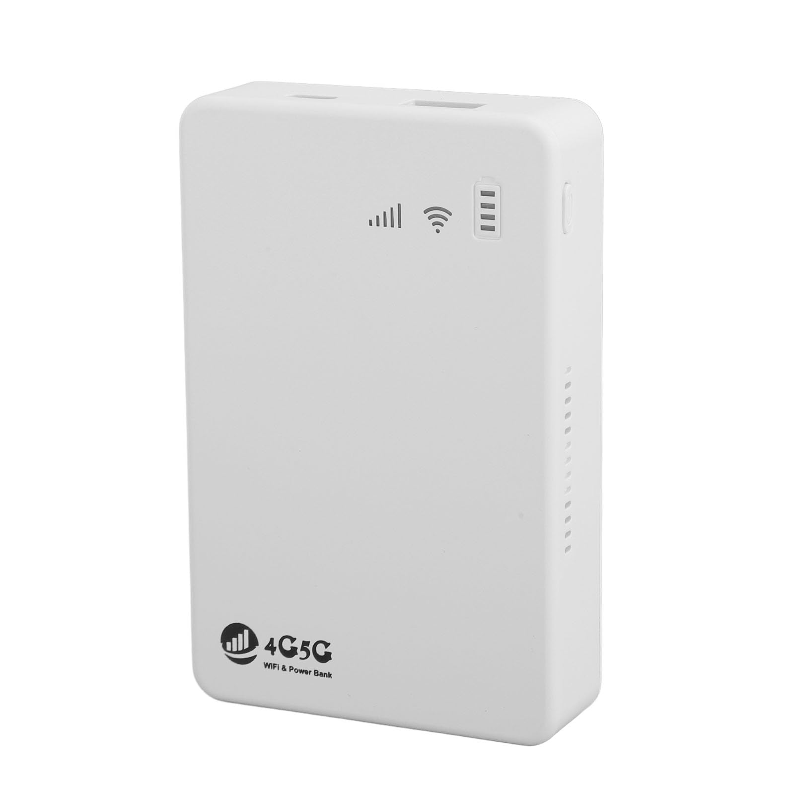 Przenośny hotspot 4G Wi-Fi z odblokowanym routerem 10000 mAh, biały router LTE, gniazdo na kartę SIM, obsługuje 10 urządzeń, router modemu Wi-Fi 300 Mbit/s