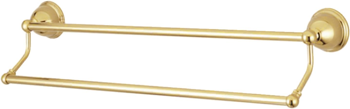 Kingston Brass BA396318SN Restoration Dual Towel-Bar, 18-inch length, Brushed Nickel image 4