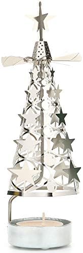 Amazon Co Jp Energypower クリスマス ロータリーキャンドルホルダー クリスマスツリーがキラキラと回転します ロマンチック北欧風インテリア スターライト ウインドミル 回るろうそく台 蝋燭立て ローソク置き キャンドルスタンド クリスマス