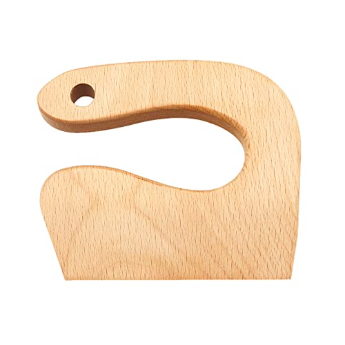 EDWOL Wooden Kids Knife for Cooking Children'S Safe Knives Montessori Kitchen Tools for Toddlers Cooking and Cutting Veggies Fruits,B Blank