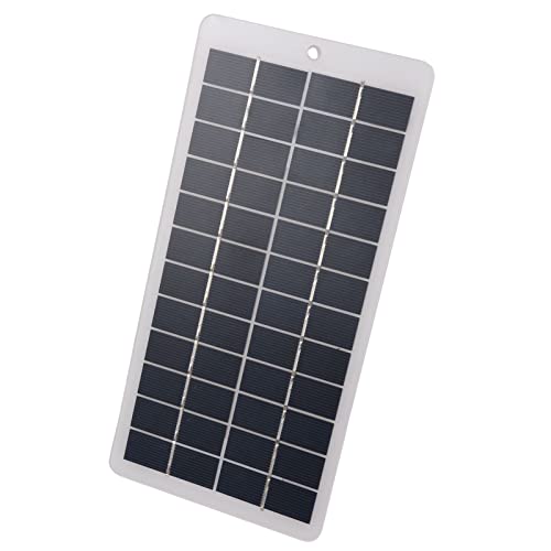 Kleine Solarpanel, 5W 12V Solarplatte Ladegerät Solarpanel Mini Solarmodul mit hoher Effizienz und DC Anschluss für Tragbare Solarstrompolar Polykristallin Siliokon Solar Ladegerät
