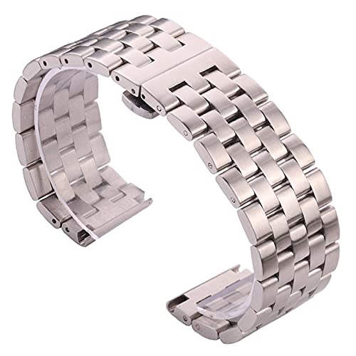 Sangle de montre homme et femme en acier inoxydable de tailles 20mm 22mm 24mm 26mm
